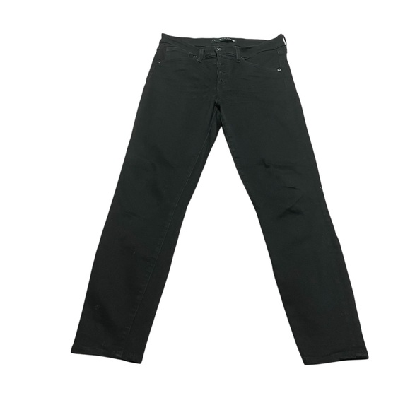 Veronica Beard Debbie High Rise Jeans Size 8 Button Fly Black sophisticated - Picture 1 of 8